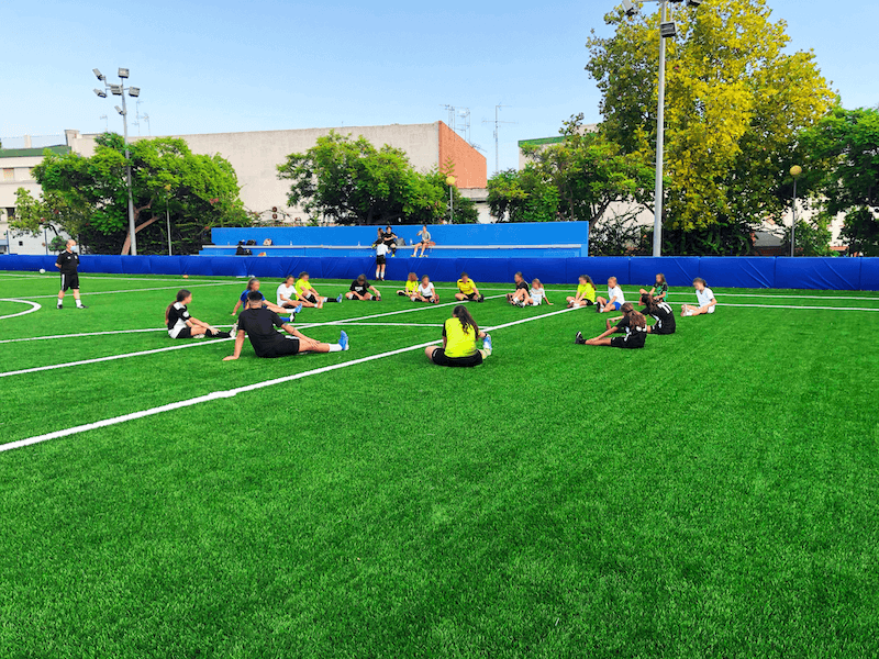 Foto Estiramientos Fútbol 7